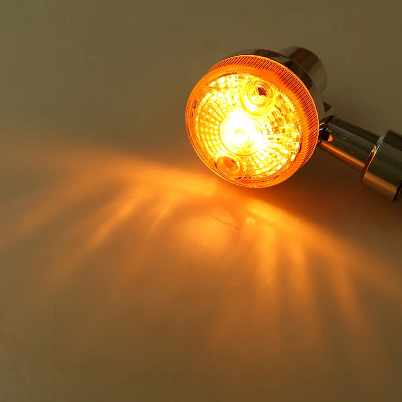 Хромированные поворотники POSSBAY для мотоциклов индикатор поворота лампа Кафе Racer