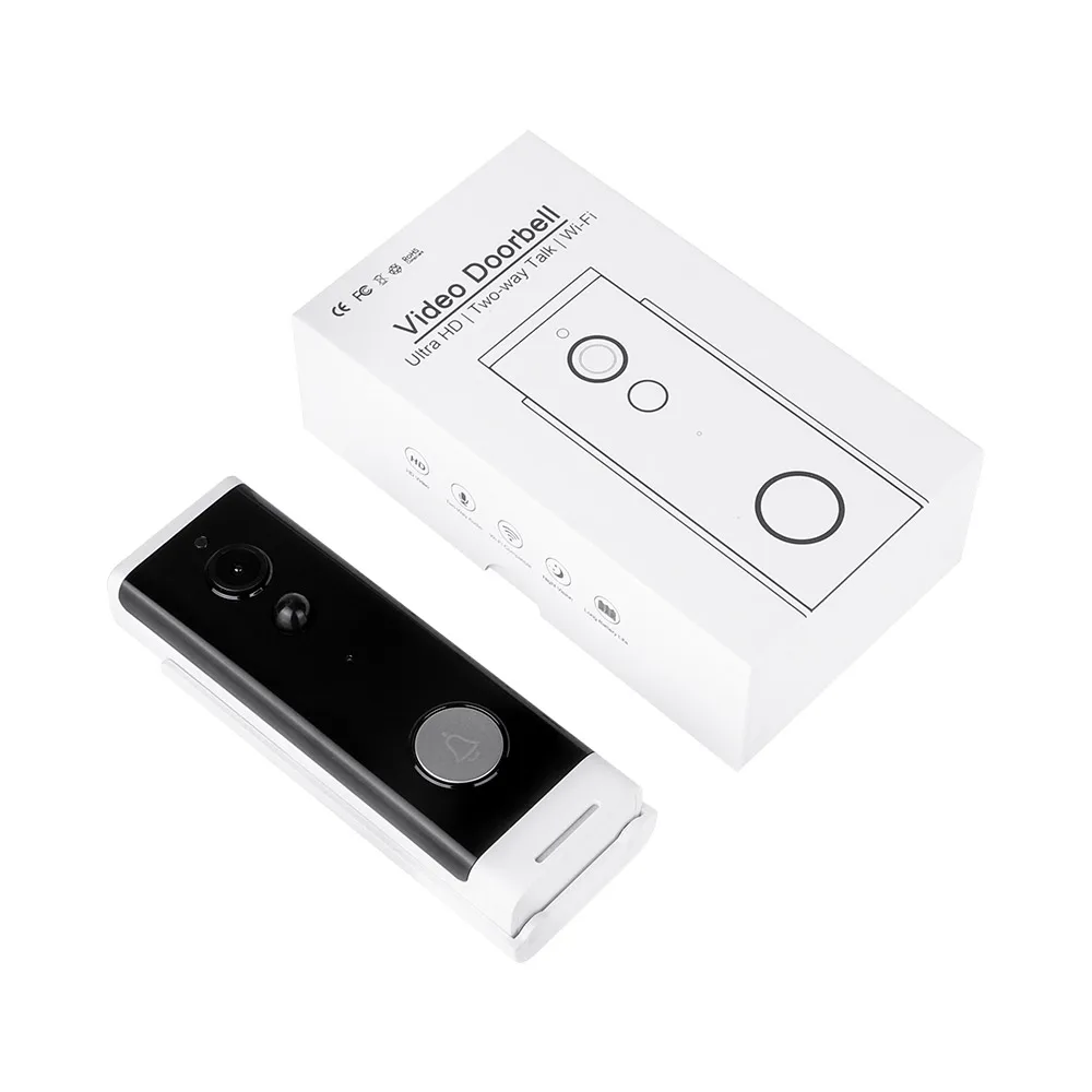 Приложение Tuya 2MP Смарт Wi Fi видео дверной звонок Камера визуальное вызывное