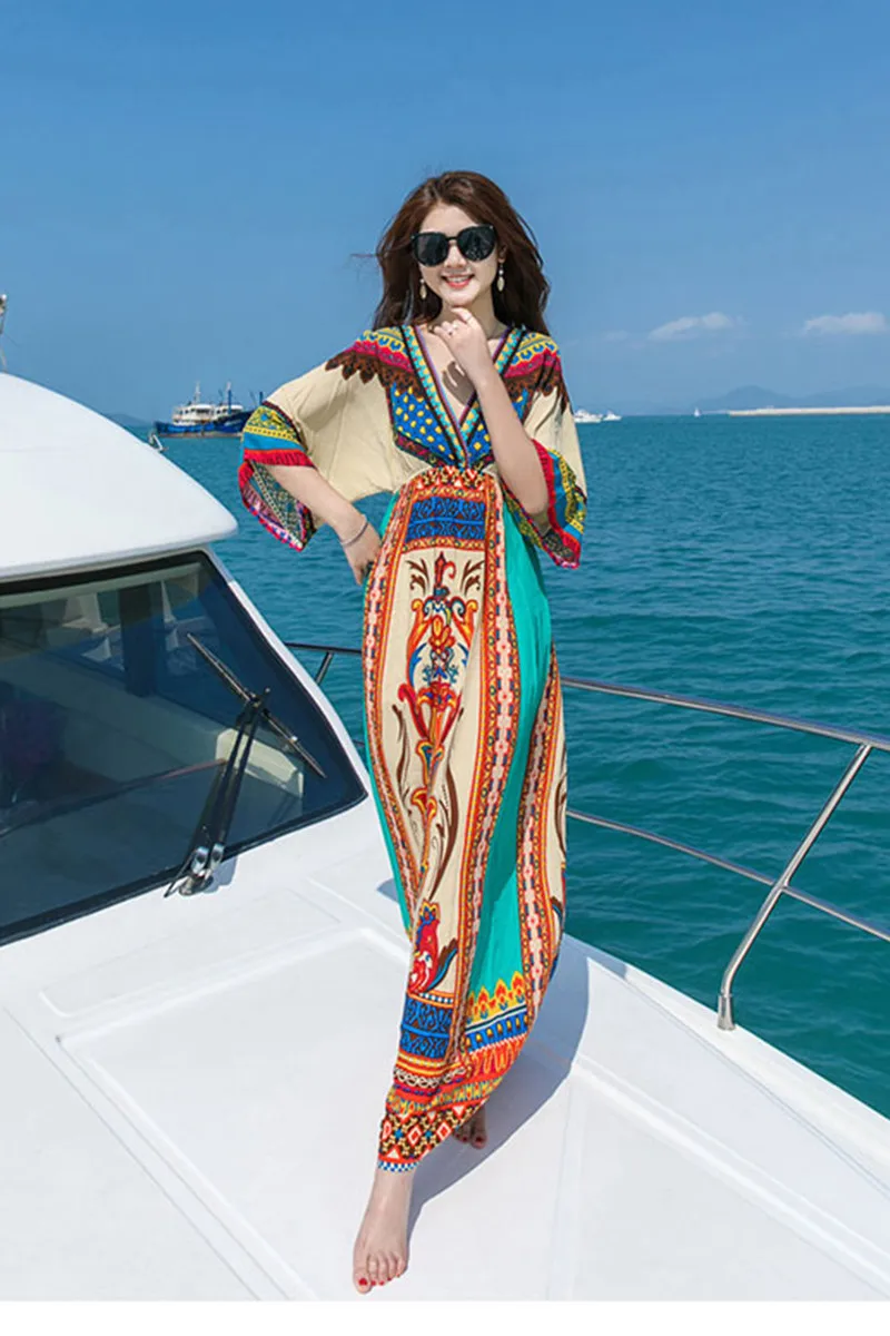 Тайское пляжное платье летнее женское праздничное для отдыха на море остров в