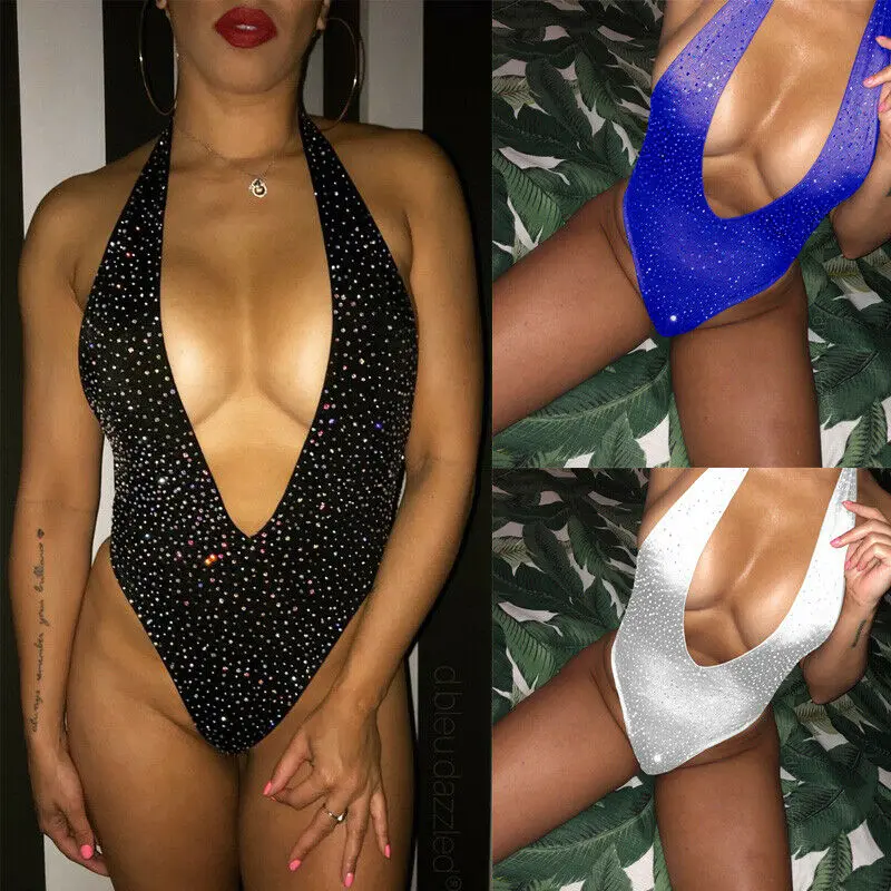 Женский слитный комбинезон без рукавов с V-образным вырезом |