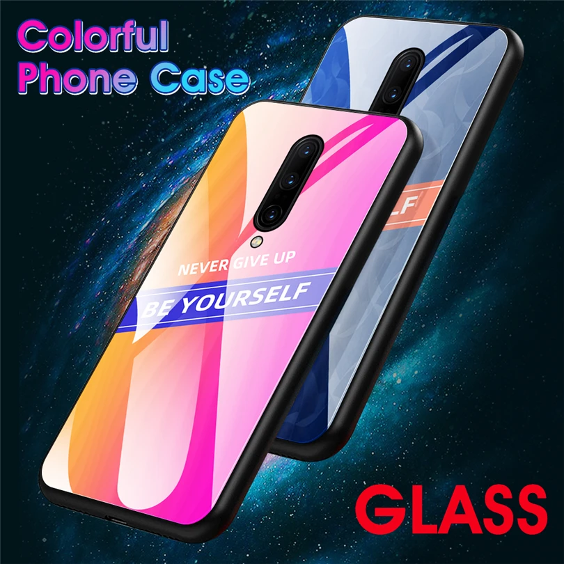 Твердость 9H чехол из закаленного стекла для телефона Oneplus 7 Уникальный дизайн