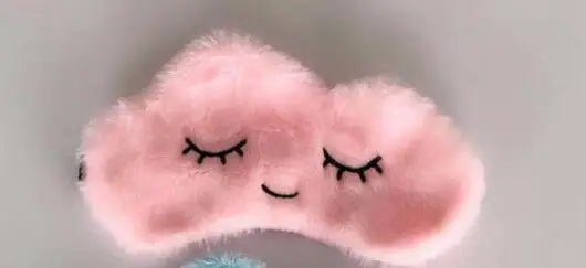 Pink Вечерние маски для глаз с облаками, милые Мультяшные маски для сна, плюшевая маска для глаз, маска для отдыха, подходит для путешествий, дома, вечерние, подарки - Цвет: Pink