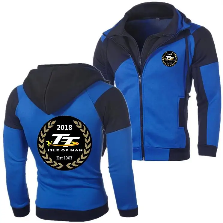 Мужской кардиган на молнии Повседневная Толстовка с капюшоном логотипом острова