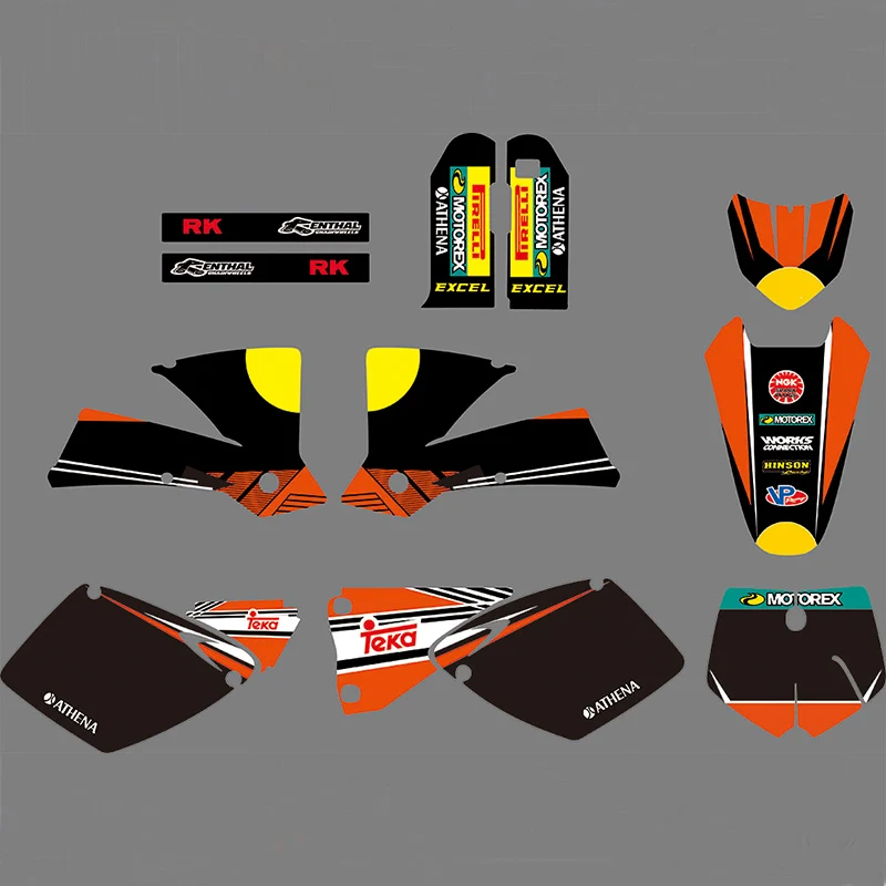 

1031 3M Motorcycle Decal Sticker Graphics Kits for KTM SX 2001 2002