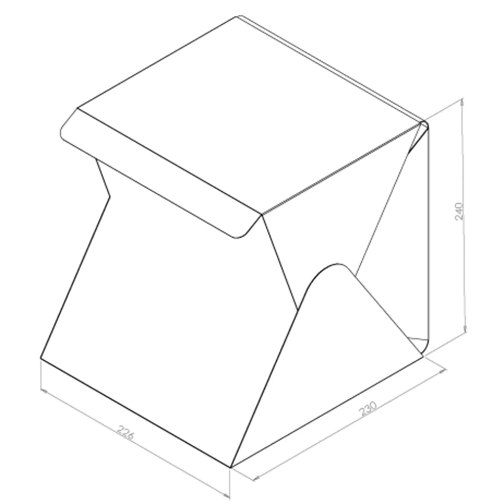 

New Portable Folding Lightbox Photography LED Light Room Photo Studio Light Tent Soft Box Backdrops for DSLR Camera