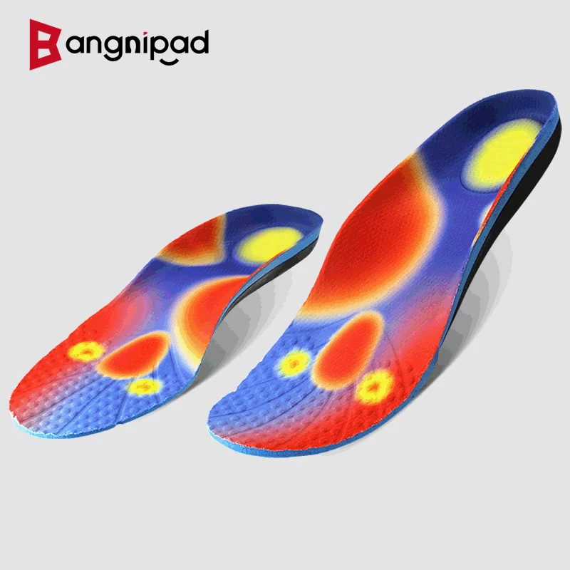 

BANGNIPAD Orthopedic Insoles Arch Support Shoes Pad Relieve Plantar Fasciitis Inserts Care Flat Foot Orthotic Sole for Men Women