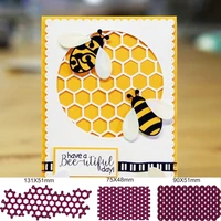 honeycomb fish scale hollow metal cutting dies scrapbooking new craft album stamps embossing for card making stencil frame
