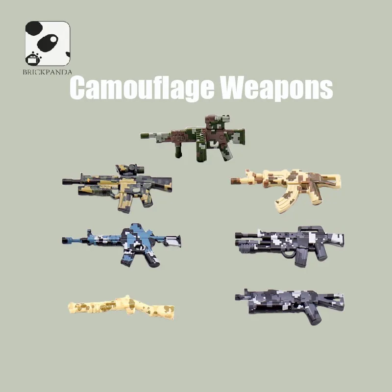 

Military Camouflage Painted weapon building blocks Special Forces Figures Equipment Gift Children kids Educational Toy 20pcs/SET