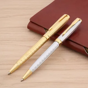 Золотые аксессуары Шариковая ручка новая винтовая металлическая канцелярия Школьные принадлежности для студентов офиса