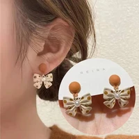 voikukka jewelry 2021 new product bow earrings for women creative design european american fashion ear studs