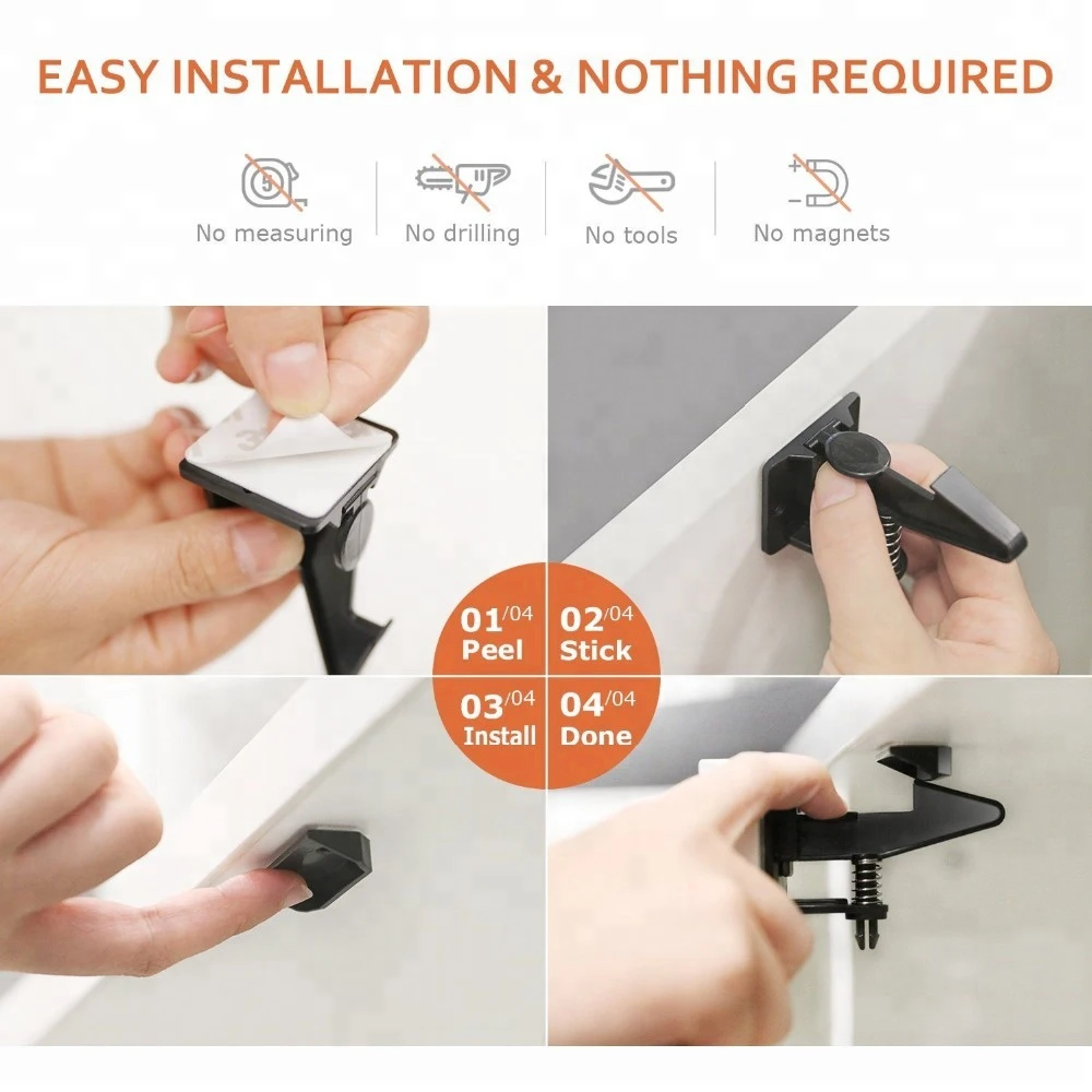 Замок для безопасности детей замок ящиков шкафов дверей защиты 10 шт./компл. | Мать