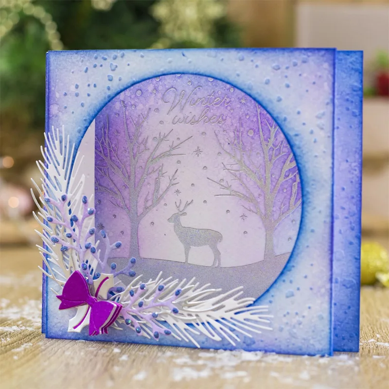 Счастливого Рождества бант-узел дерево украшение олень буквы слова Алфавит