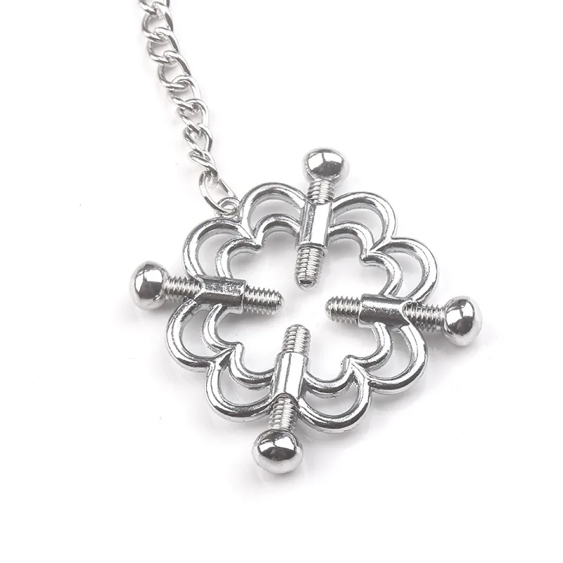 Нержавеющая сталь Регулируемый пыток играть зажимы металлический ниппель