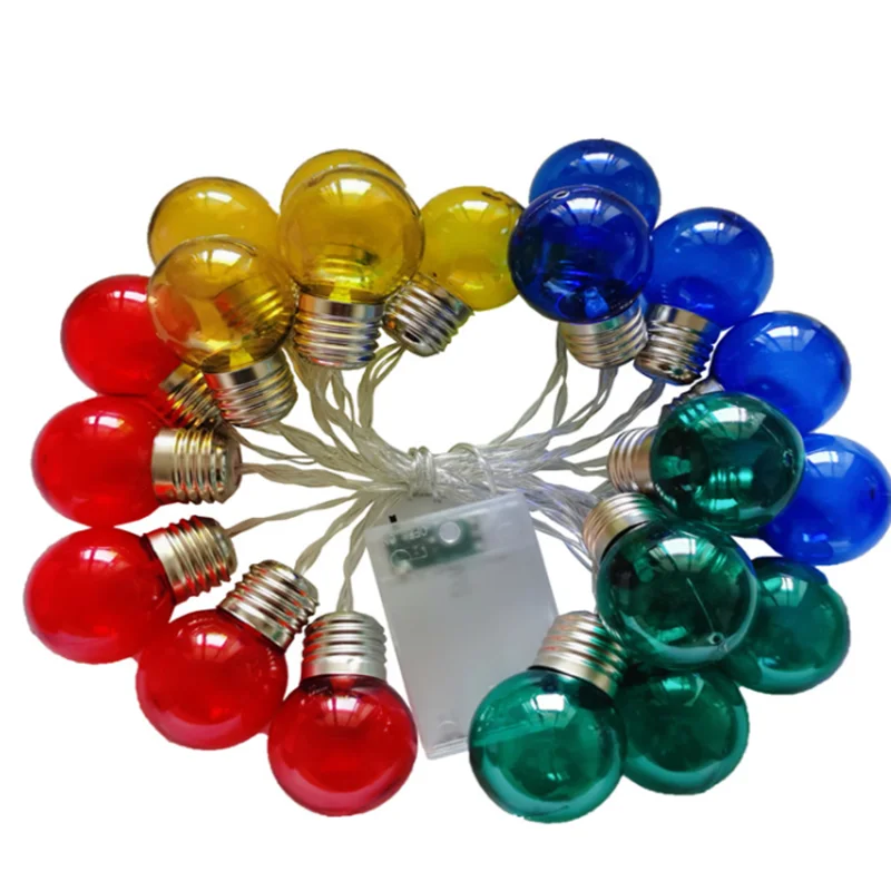 

New Round Ball Battery Box LED Small Colorful Lights String Party Decoration