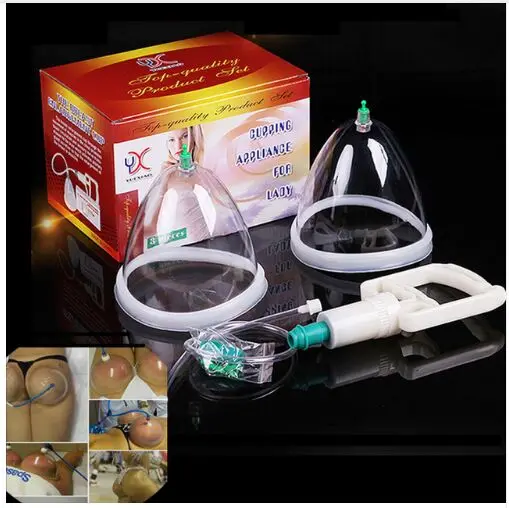 2 банки груди и ягодиц насос для улучшения леди вакуумный массажер тела в виде