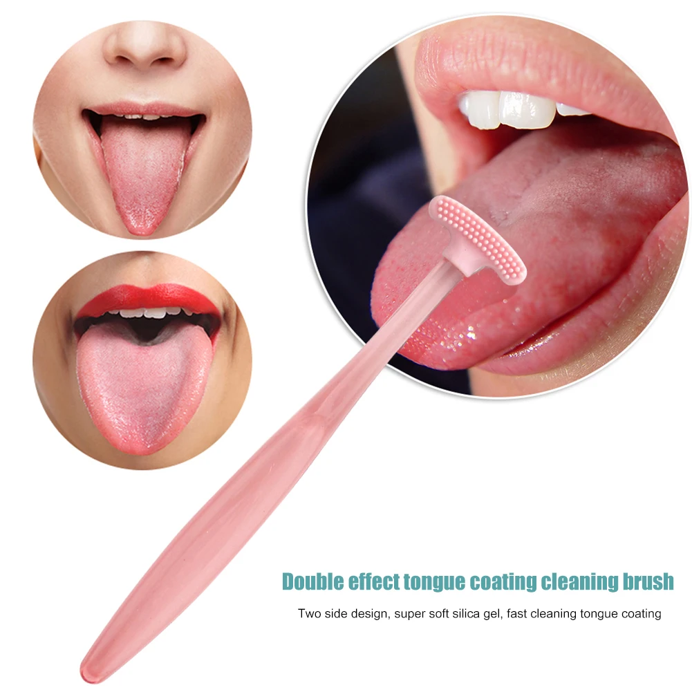 

1PC Silicone Tongue Scraper Brush Cleaning Food Grade Dental Care Oral Care Toothbrush Keep Fresh Breath Tongue Scraper Cleaner