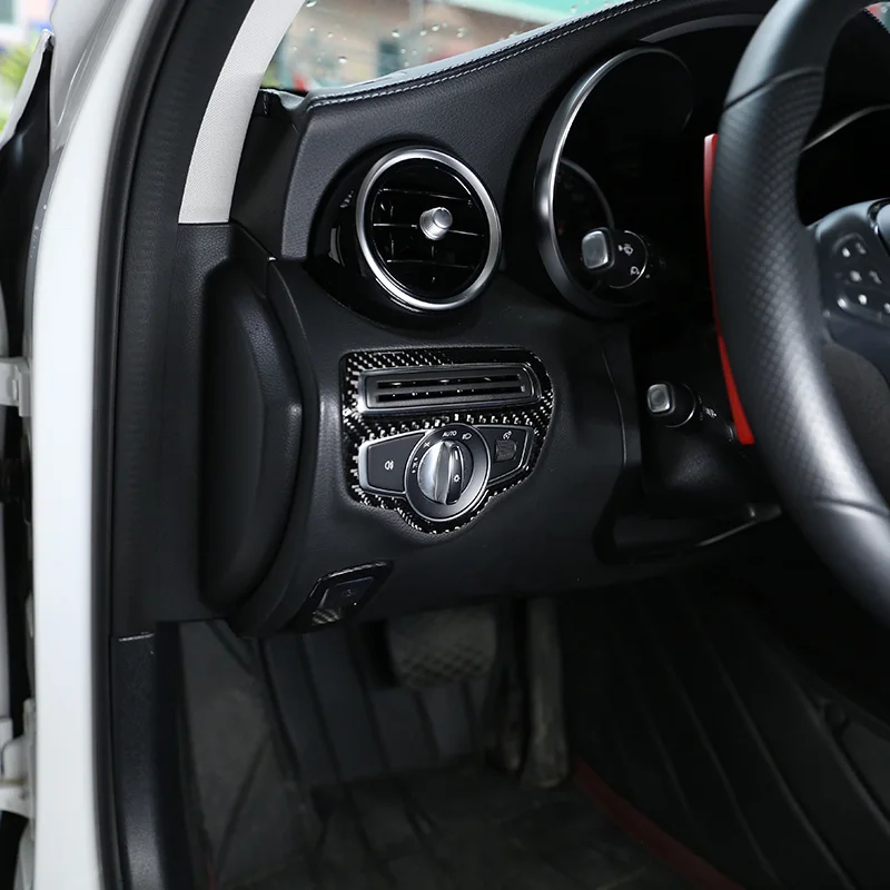 Мягкое углеродное волокно для Mercedes Benz C Class W205 GLC X253 GLC260 C180 C200 2015 2019 наклейки на