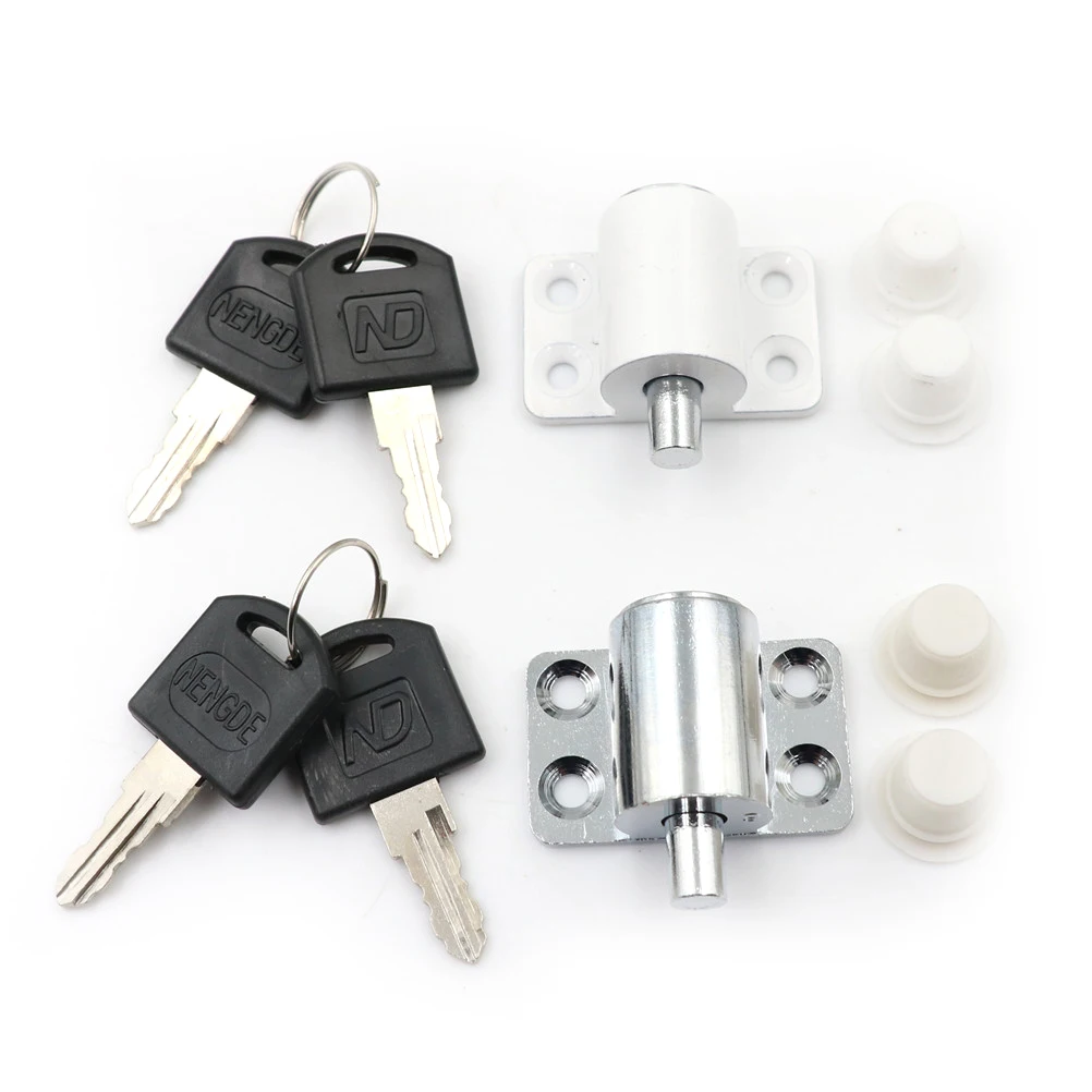 5 шт./компл. замок для раздвижных окон из цинкового сплава с ключом защита от детей