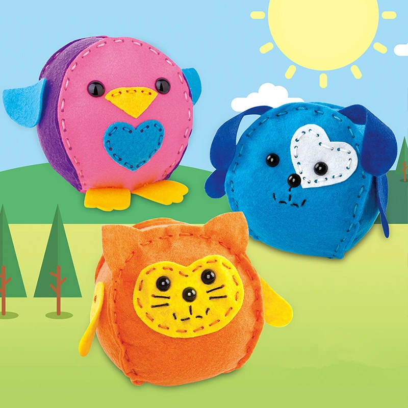 3 шт./компл. креативные самодельные Нетканые игрушки ручной работы для шитья