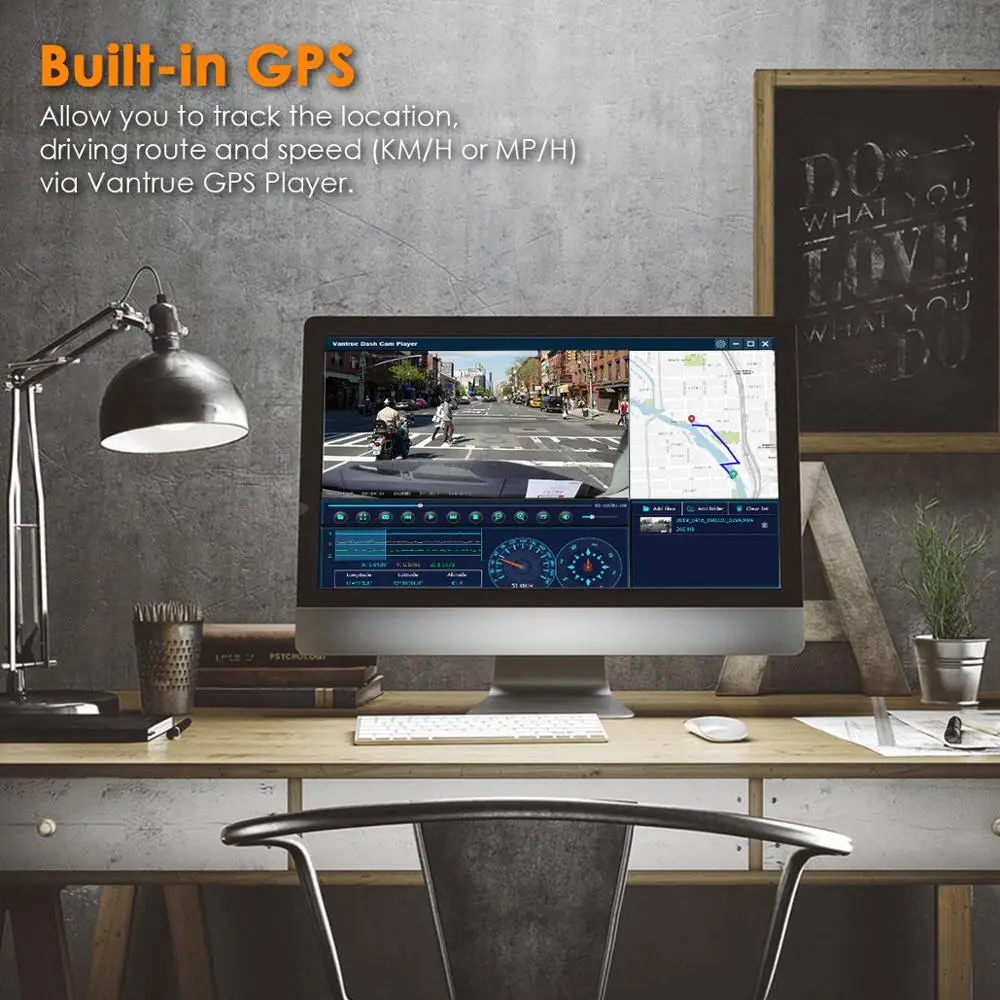 Vantrue S1 двойной видеорегистратор 1080P + передний и задний Автомобильный камера |
