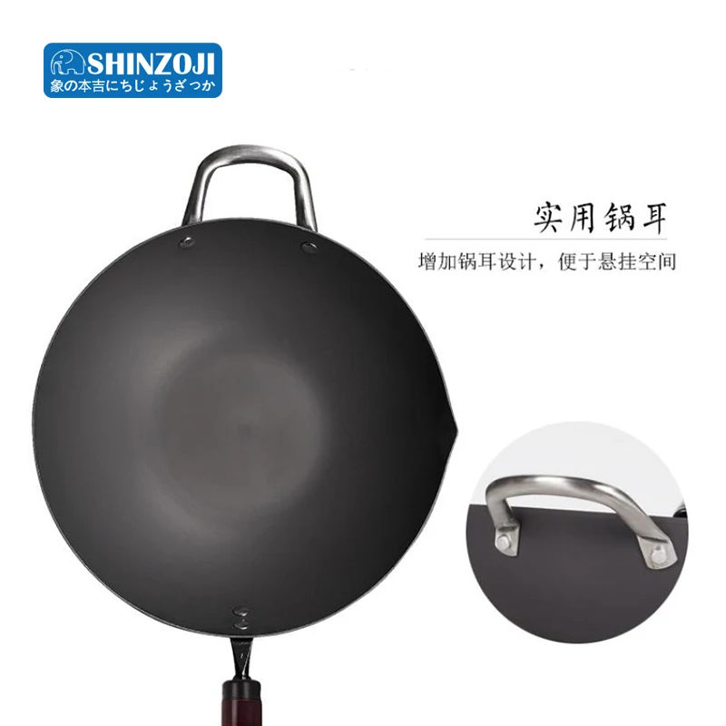 Старые титановые кастрюли для приготовления пищи без лампчерного покрытия