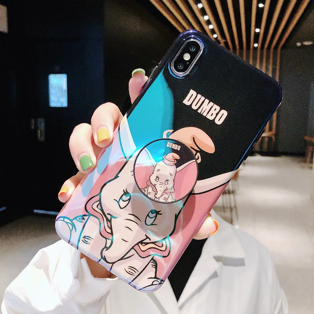Для iphone 11 Pro Max Blu-Ray кронштейн Забавный мультяшный Мягкий мобильный чехол для телефона для iphone 6 6s 7 8 plus X XR XS максимальный чехол