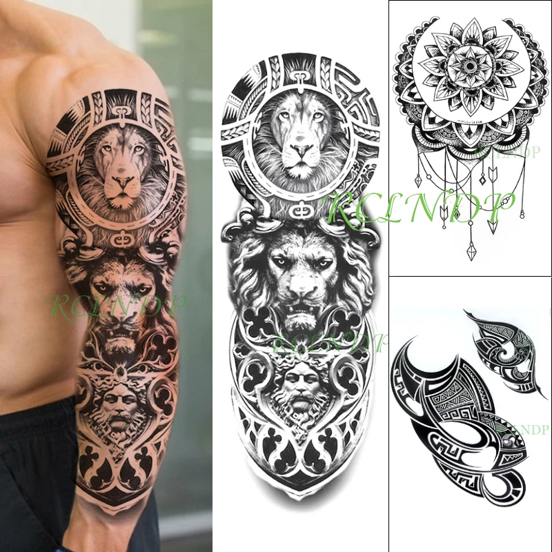 3 pcs Waterproof Temporary Tattoo Stickers set Mechanic Alien Eye Full Arm Flash Tatto Fake Tatoo for Men Women | Красота и здоровье