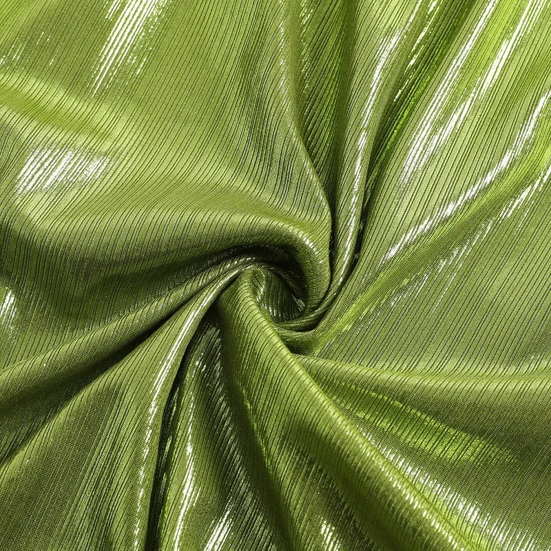 

Women 2020 Autumn Pleated High Split Maxi Dresses Green Long Sleeve Evening Party Dress Sexy Halter Hollow Out Long Robe