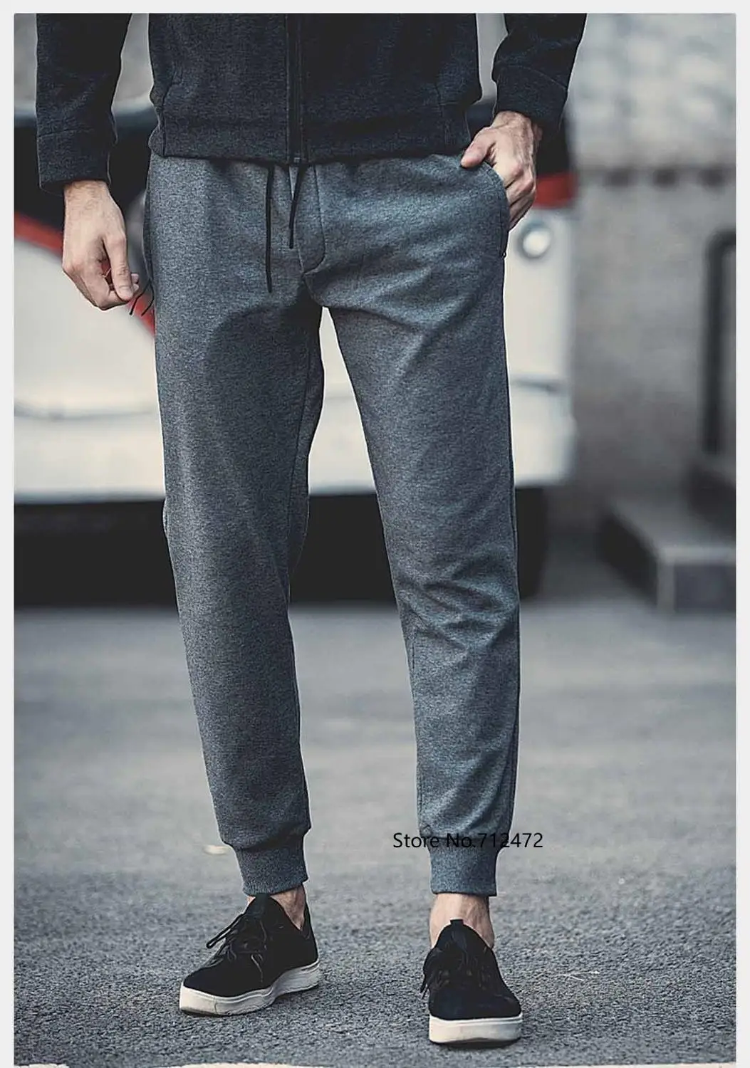 Youpin Men Autumn Winter Sports Pants Casual Plus Velvet Warm Jogging Sweatpants Elastic Waist trousers | Обустройство дома