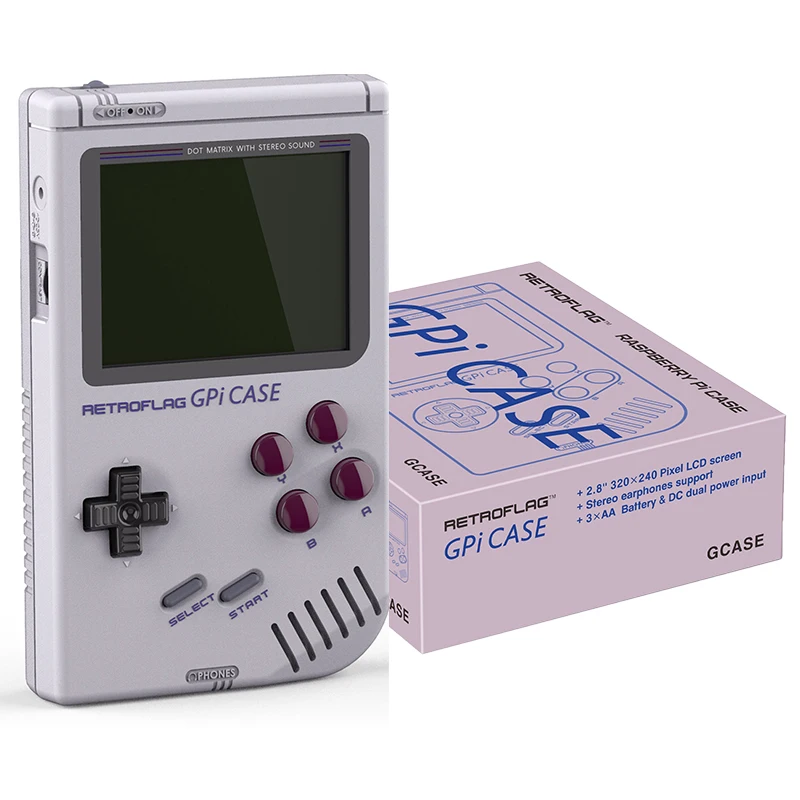 Оригинальный комплект чехол Retroflag GPi с радиатором для Raspberry Pi Zero и W безопасным