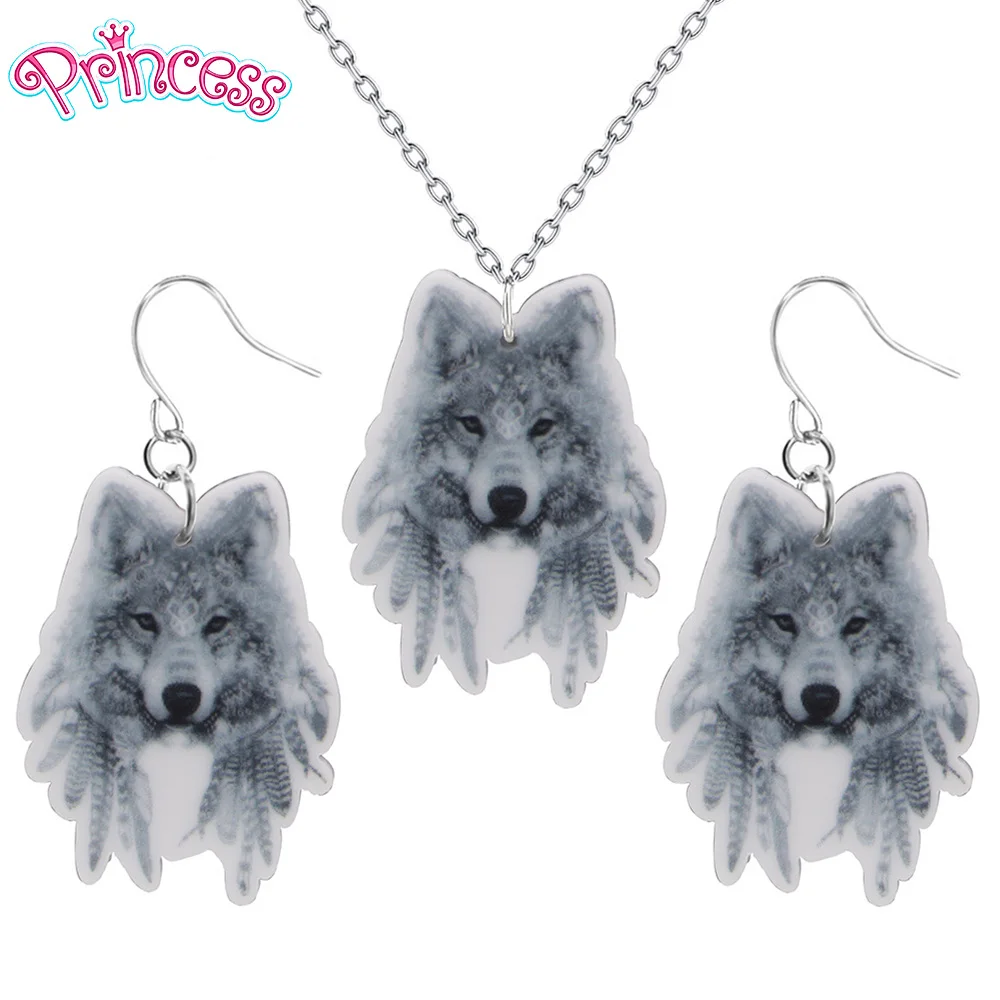 Новинка 2019 модные детские ювелирные изделия для девочек сережки с волком и