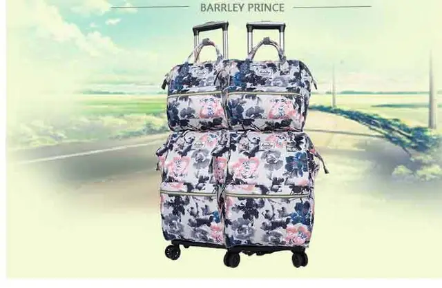 Frauen Trolley Gepack Tasche Mit Rader Rollen Rucksack Sets Radern Rucksack Reisetaschen auf radern Trolley Koffer radern Taschen AliExpress