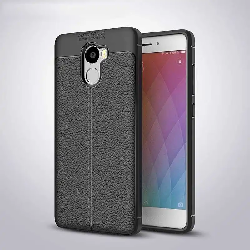 Чехол Leathe Xiaomi Redmi 4 Pro, роскошный кожаный мягкий силиконовый чехол из ТПУ для Redmi 4, ударопрочный бампер, силиконовый чехол из ТПУ Redmi 4 Pro