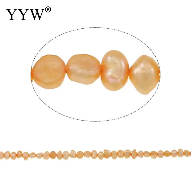 

Yellow 4-5mm Cultured Baroque Freshwater Pearl Beads 0.8mm Hole 14.5Inch/Strand for DIY Bracelet Necklace Jewelry Making