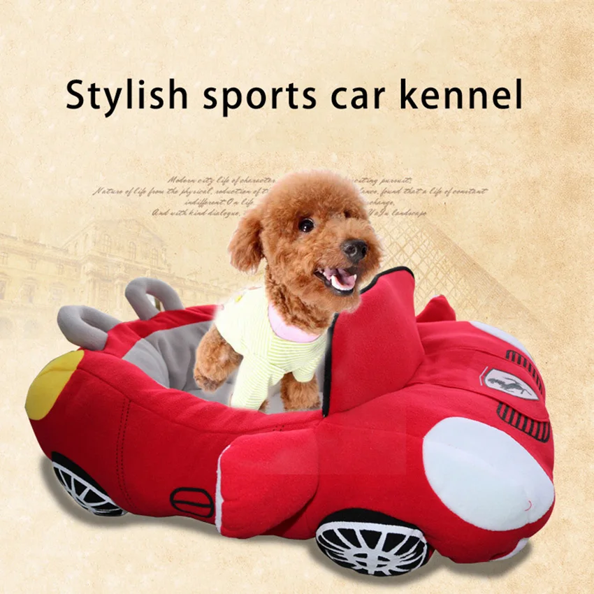 

Car Shape Pet Dog Cat Bed Fashion Pet Bed Kennel Soft Durable Nest Dogs Cats House Warm Cushion For Teddy Small Dogs Kennel