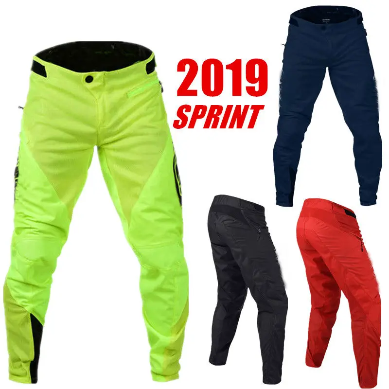

16 Colors 2020 Sprint Mountain Bike Mesh Pants MX Motorcyle Riding Pants Bicycle XC DH MTB Cycling Pants With Hip pad