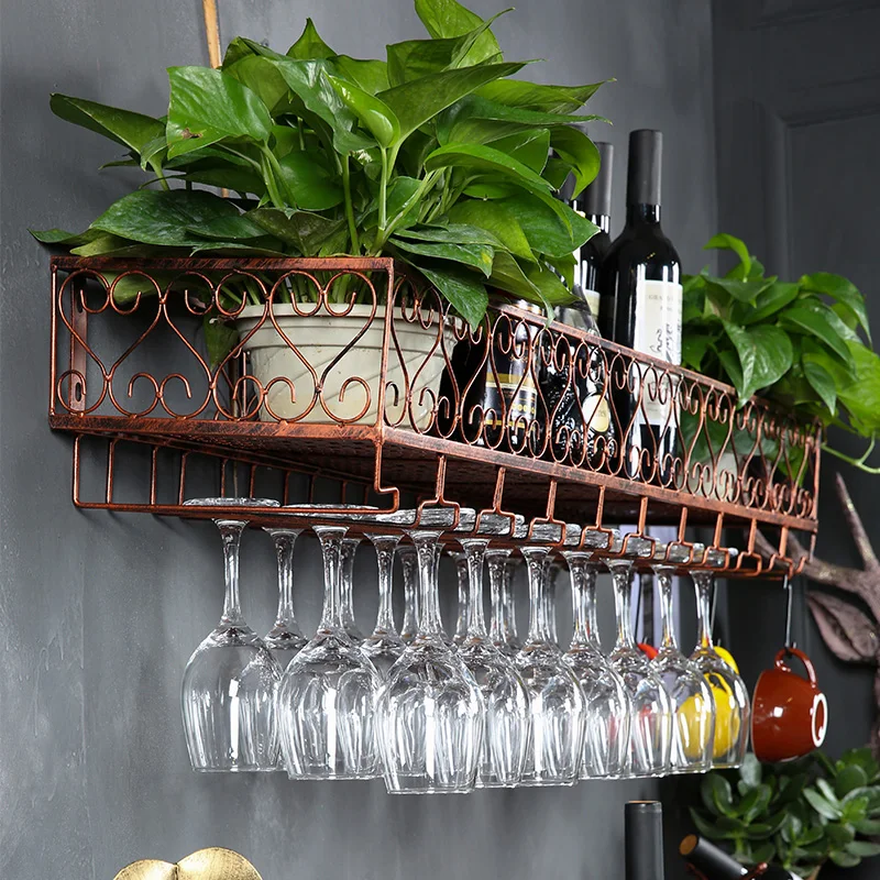 Винный стеклянный шкаф подвесной Кубок креативный держатель для чашки красного