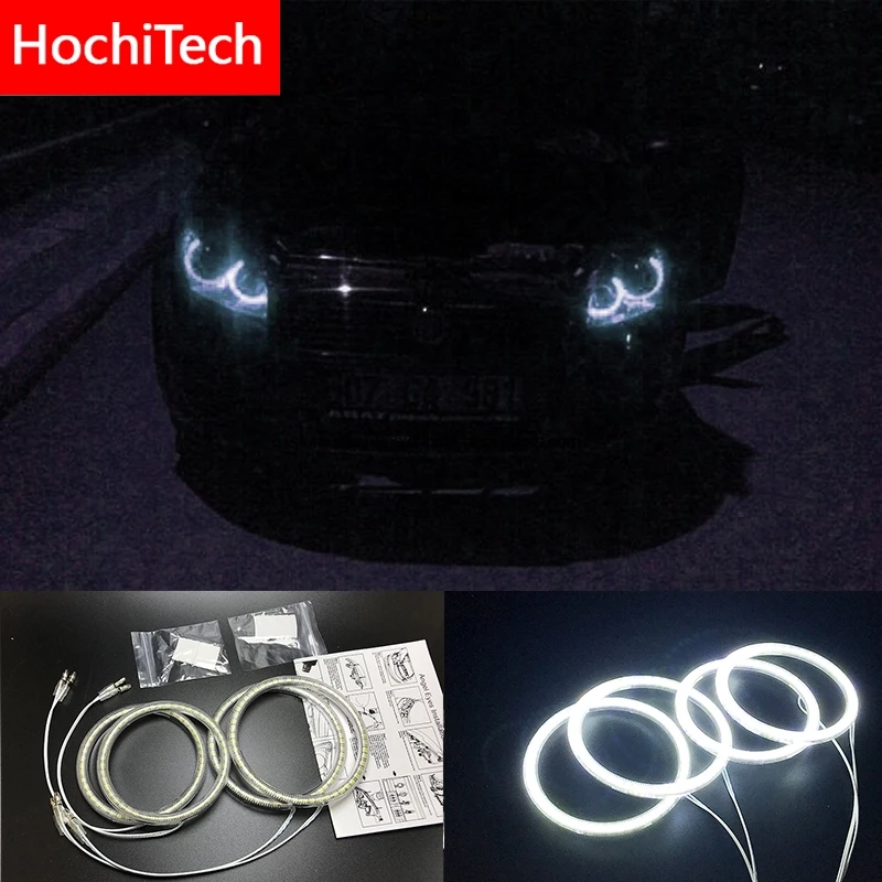 

HochiTech для Fiat Linea 2007-2015 ультра ярсветодиодный SMD белые светодиодные глаза ангела лм 12 В гало кольцо комплект дневные ходовые светильник ни DRL