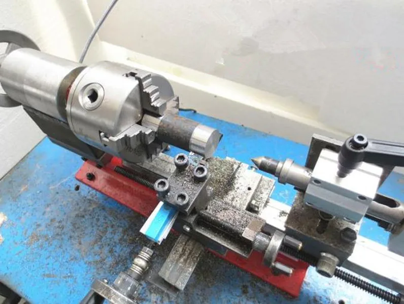 CE DIY Настольный Токарный мини станок домашний лабораторный токарный с 4 зажимами