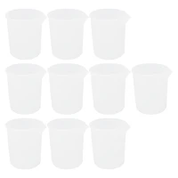 10pcs silicone measuring cups 100 ml silicone cups non stick mixing cups diy glue tools cup for handmade craft