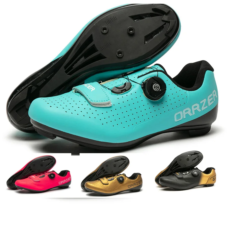 

2021 New Cycling Shoes Men's SPD Professional Flat Road Bike Shoes Sapatilha Ciclismo Outdoor Sports Mountain Men's Bicycle Shoe
