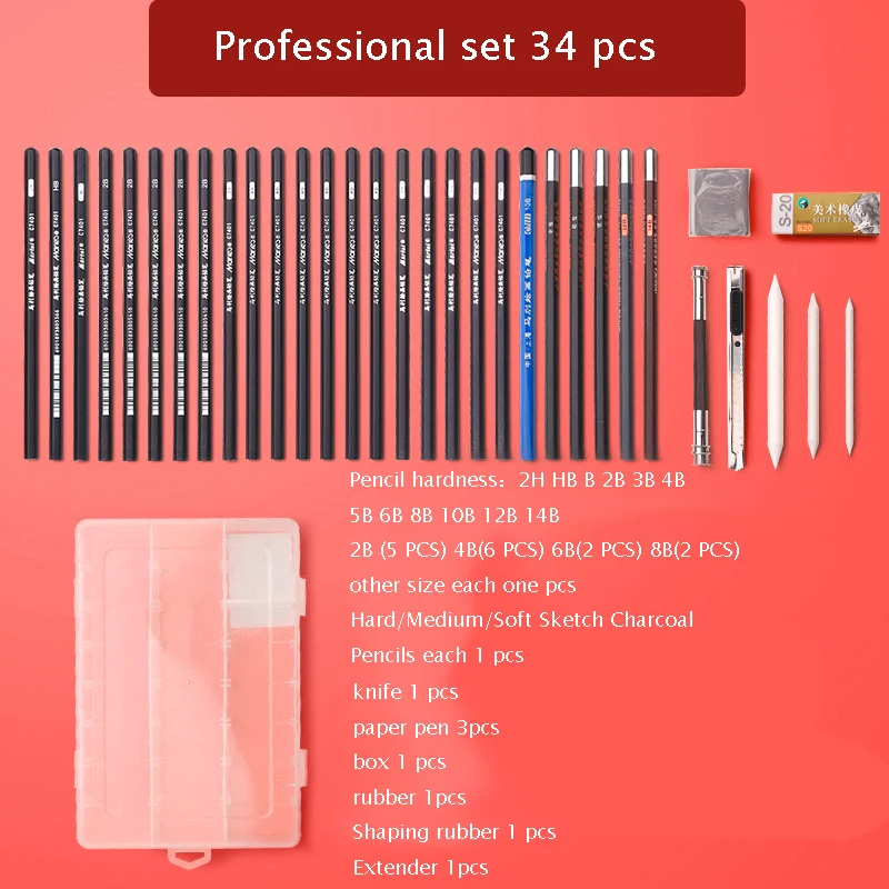 Чехол для ручки рисования пенал набросков специальная коробка пластиковый