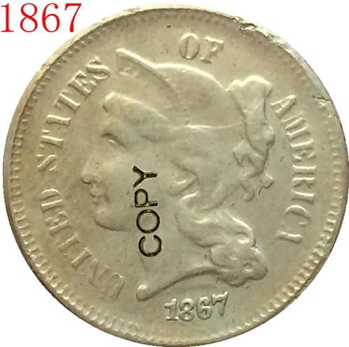 США (1865 1889) 26 монет трехцентные фотомонеты|Безвалютные монеты| |