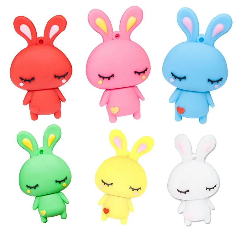 Usb флеш накопитель LOVE Rabbit мультяшный 32GB флэш диск 4GB 8G 16G 64G 128G карта памяти Флешка