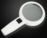 handheld magnifying glass 30 times with led light for the elderly reading magnifying glass identification clear portable