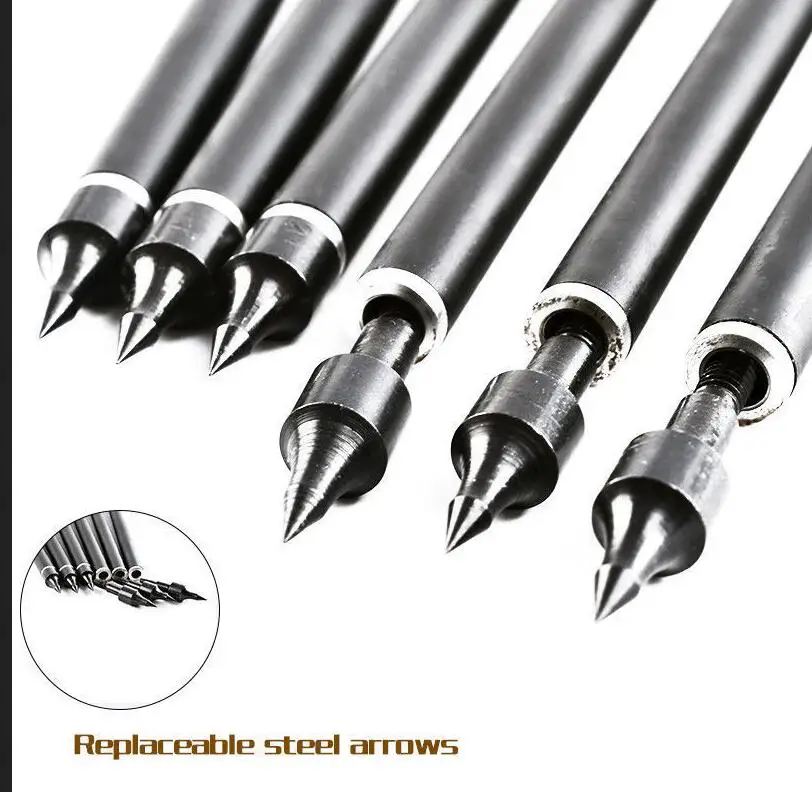 

12Pcs Crossbow Carbon Arrow bolts 16/20 Inches Spine 400 with Red Black Feather for Crossbow Archery Hunting Shooting