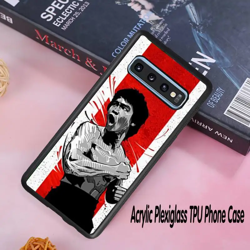 

Bruce Lee Film Kung Fu Phone Case Acrylic Plexiglass TPU For Samsung Galaxy S8 S9 S10 s10e S20 PLUS ULTRA S6edge