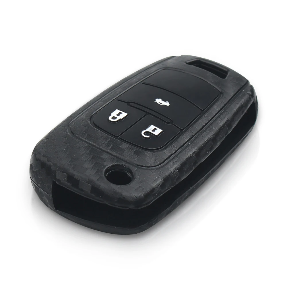 Dandkey карбоновый силиконовый ФОБ 2/3 кнопок для Chevrolet Cruze Epica Lova Opel Insignia Astra Zafira Buick |