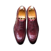 chue new men dress shoes men formal shoes crocodile leather men shoes wedding mens shoes