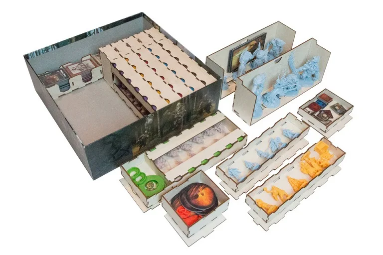 Карточный органайзер для хранения игр деревянный приемный компактный чехол